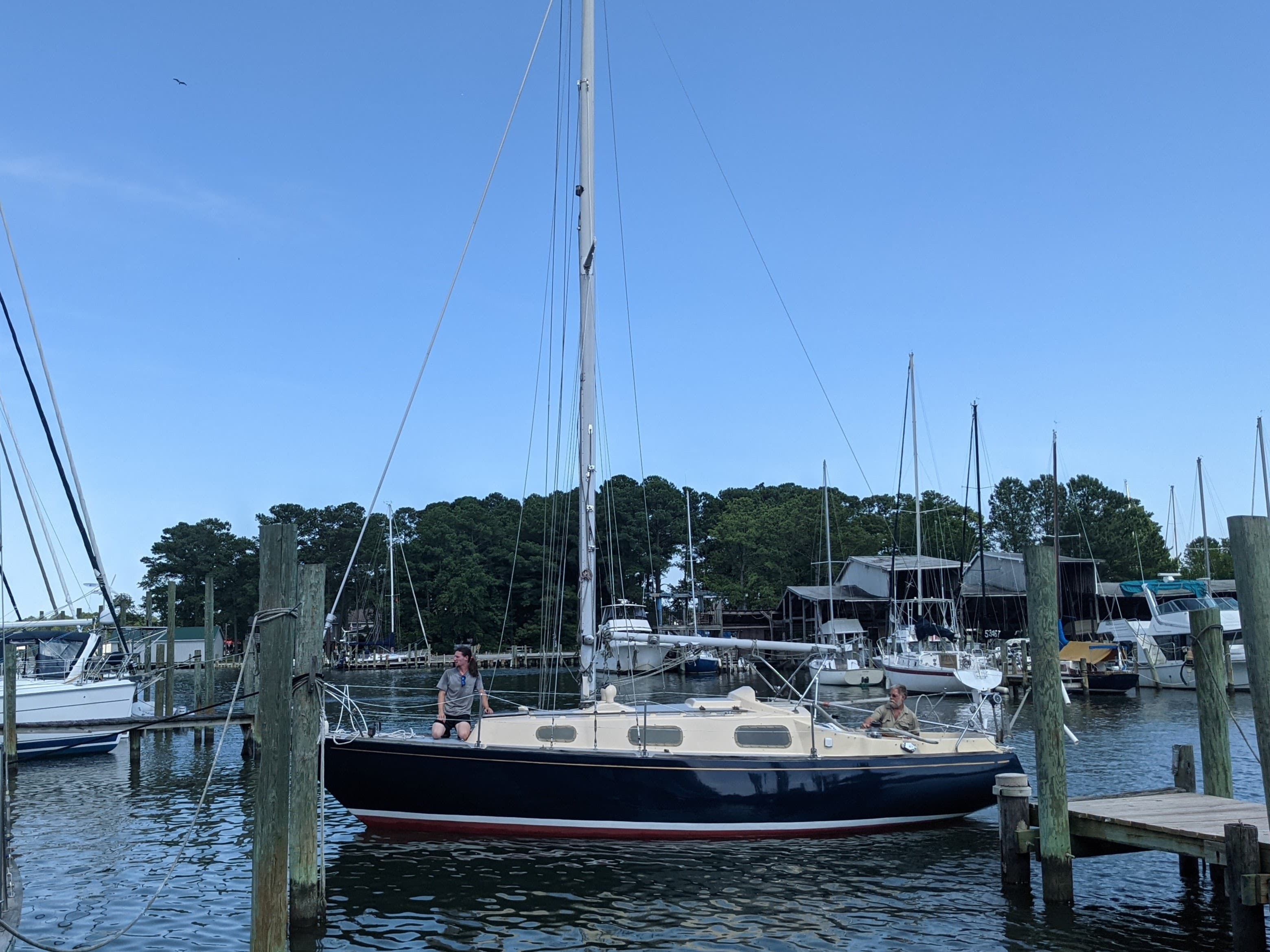 Stardancer coming into the marina